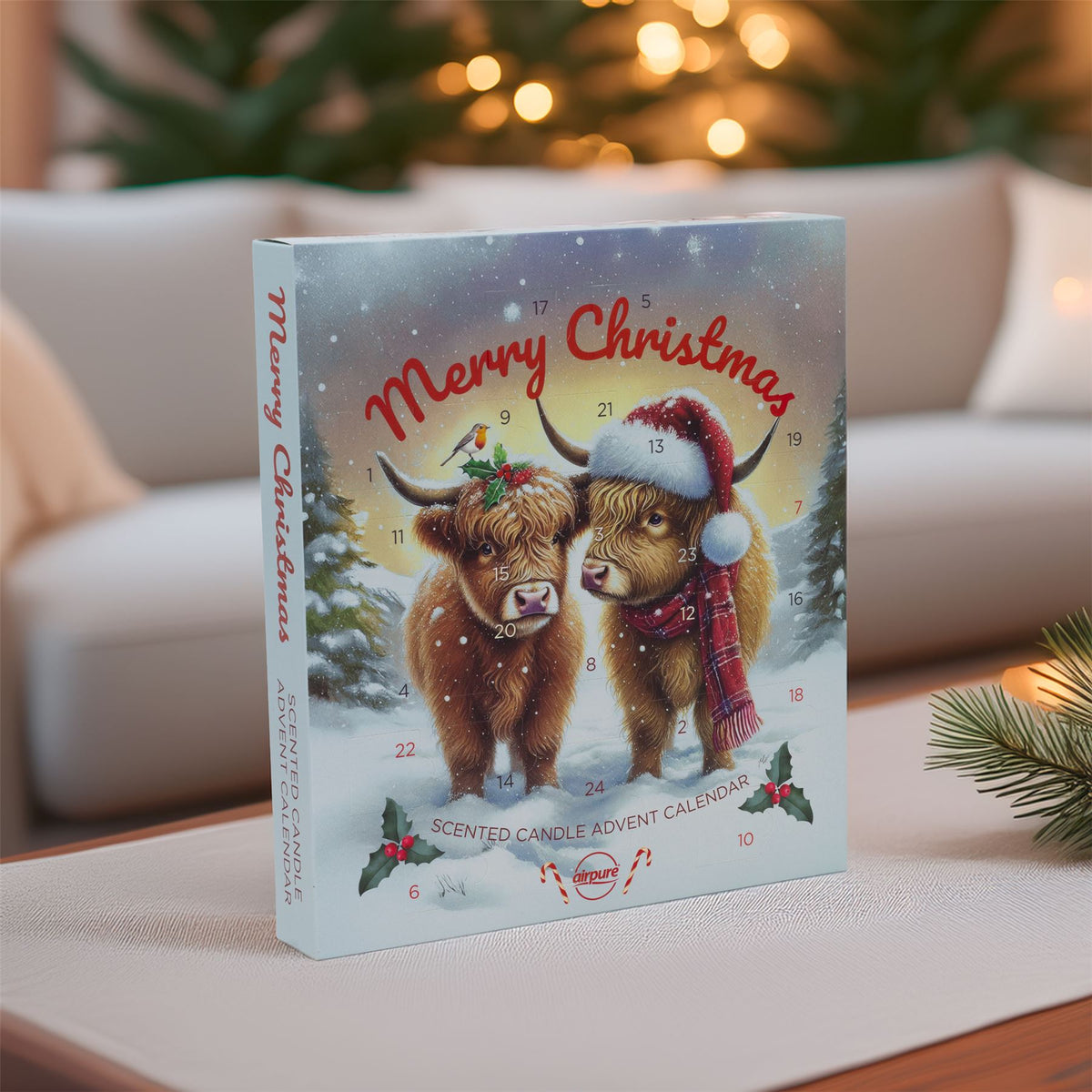 Airpure Scented Candle Advent Calendar | Tealight Christmas Advent Calendar Advent Calendar - Tophatter Daily Deals