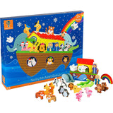 Children's Wooden Noah's Ark Christmas Advent Calendar | Wood Advent Calendar Advent Calendar For Kids | Noah's Ark Playset Advent Calendar Advent Calendar - Tophatter Daily Deals