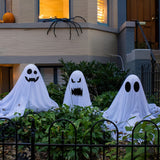 Ghost Halloween Porch Decorations Glowing Lawn Set 2025 3D Changing Face Moving Picture Frame - Tophatter Daily Deals