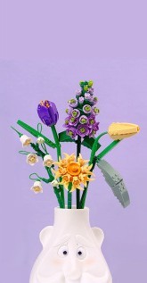 Blossom Pot Simulation Green Plant Household Decoration Toys Flower dynasty No accessories 0 - Tophatter Daily Deals