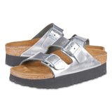 Birkenstock Women's Papillio Arizona Platform Natural Leather Sandals Footwear - Tophatter Daily Deals
