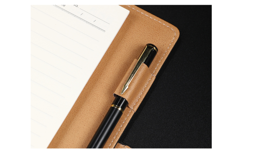 A5 leather buckle 6-hole clip notebook 0 - Tophatter Daily Deals