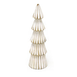 Shabby Chic White Wooden Christmas Tree | Rustic Christmas Tree Ornament - 26cm Ornament - Tophatter Daily Deals