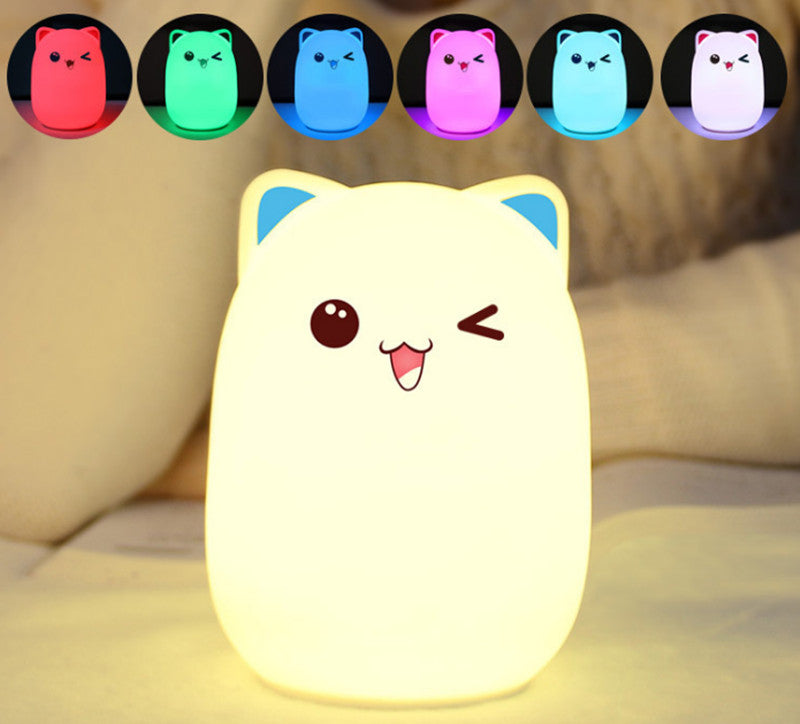 Cutee™ Cat Tap Tap LED Night Lamp Night Lights & Ambient Lighting - Tophatter Daily Deals