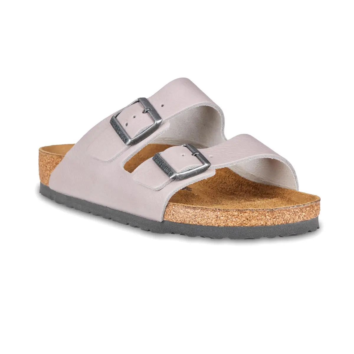 Birkenstock Arizona Leather Sandals Stone Coin Regular Wide Footwear - Tophatter Daily Deals