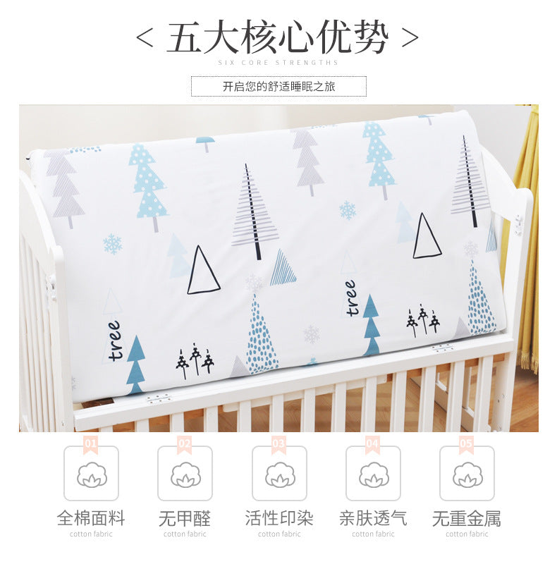 Baby's bed cotton bed sheet baby's mother and baby's products ins children's cartoon bed cover 0 - Tophatter Daily Deals