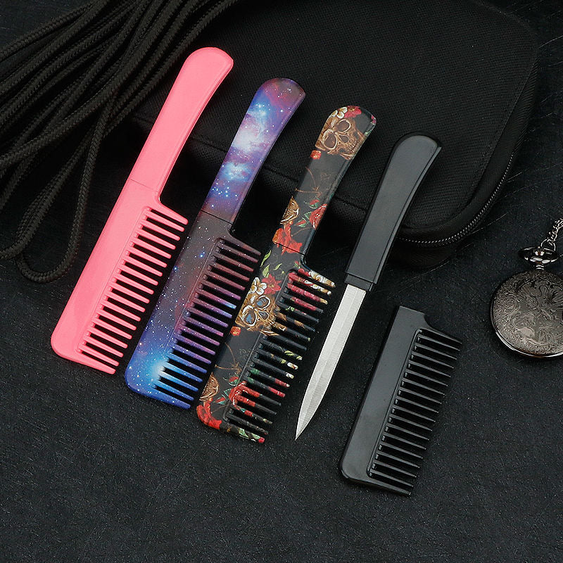 Comb Brush Knife Hidden Knife Self Defense For Women Gift For Besties - Tophatter Daily Deals
