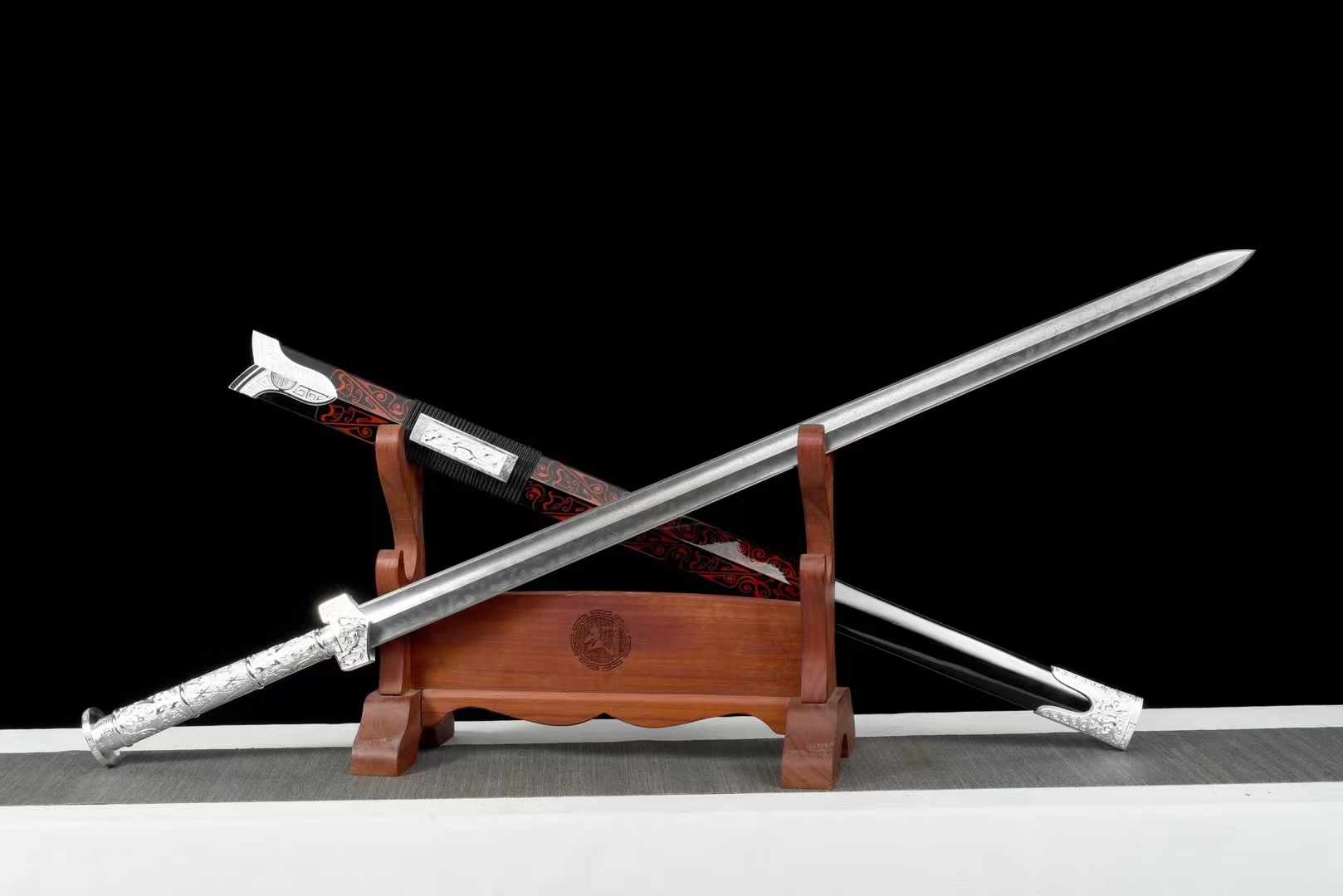 Handmade Pattern Steel Chinese Sword With Justice Online - Tophatter Daily Deals