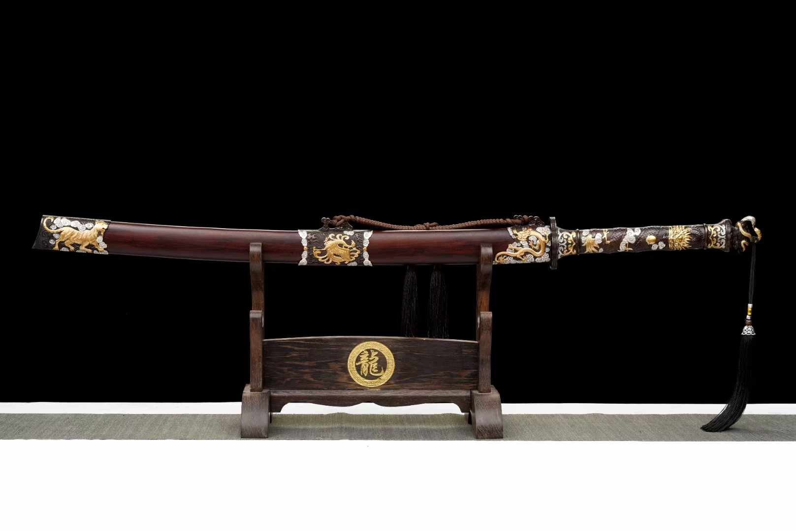 Four Beast Battle Sabre (Antique Gold Plated Silver) - Tophatter Daily Deals