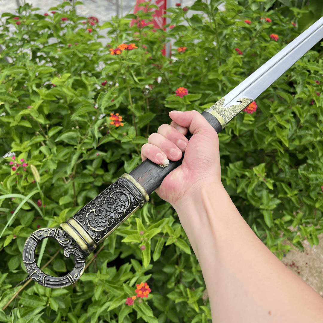 Ring-Hilt Tang Broadsword - Tophatter Daily Deals