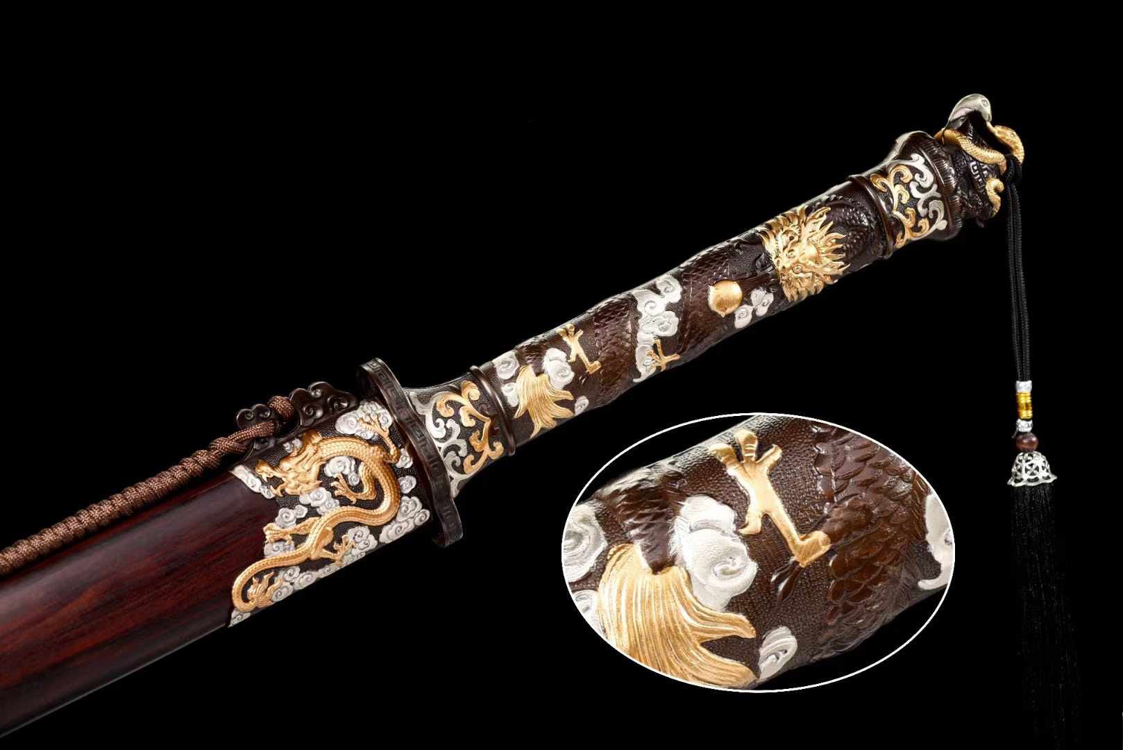 Four Beast Battle Sabre (Antique Gold Plated Silver) - Tophatter Daily Deals