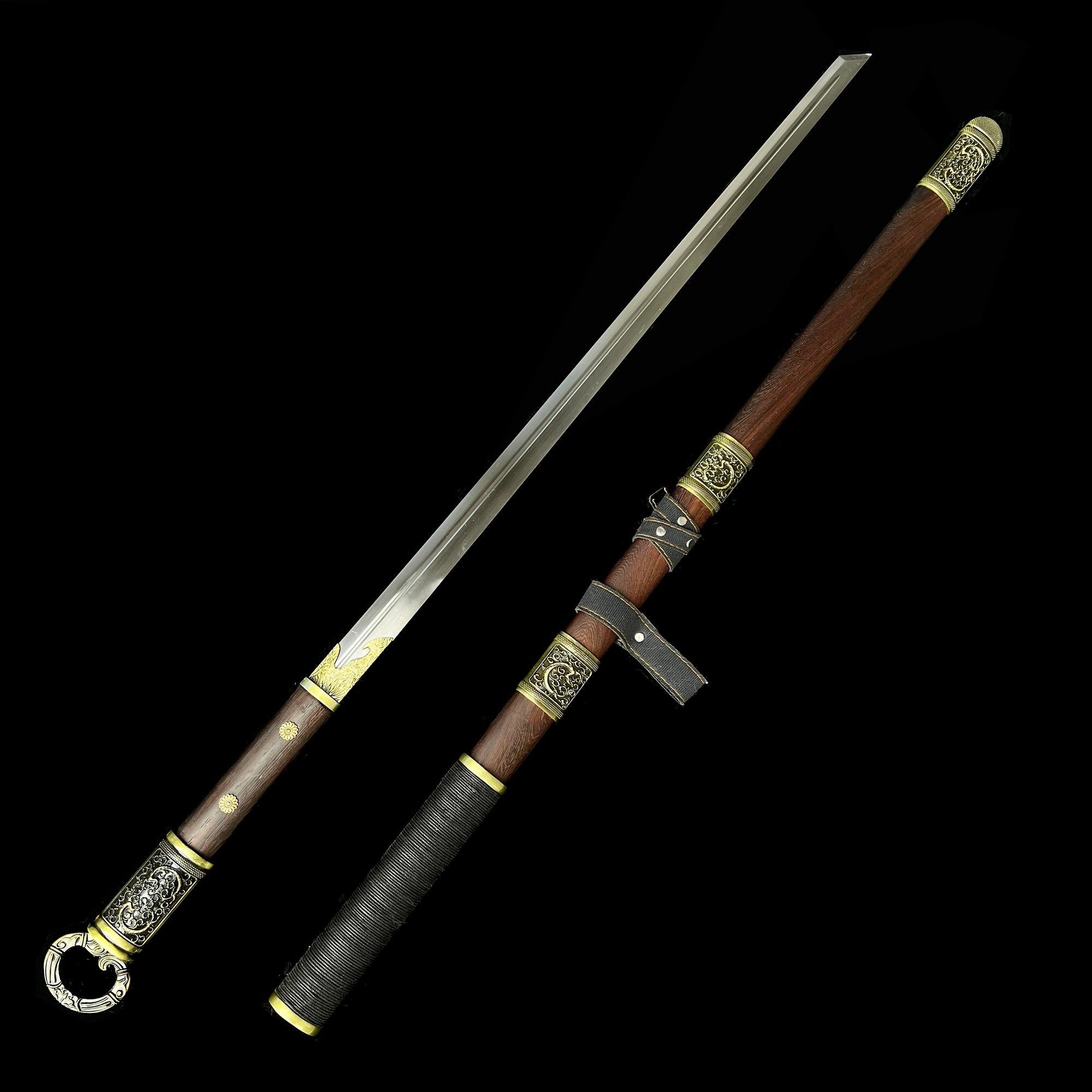 Ring-Hilt Tang Broadsword - Tophatter Daily Deals