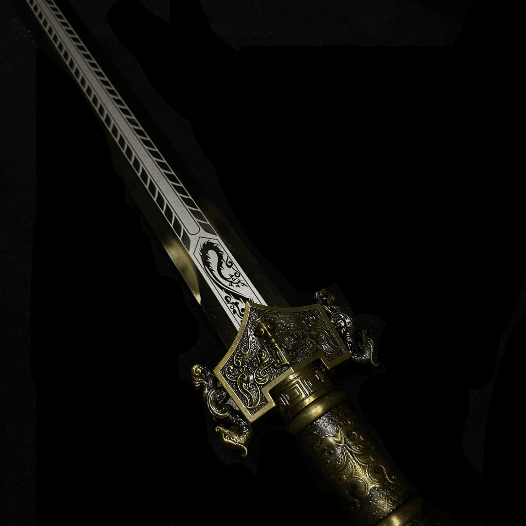 Handmade Chinese Golden Saint Han Sword Gift - Tophatter Daily Deals