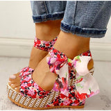 Bohemian high heel sandals 0 - Tophatter Daily Deals