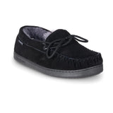 Bearpaw Men's Moccasin II Slipper Black Grey Footwear - Tophatter Daily Deals