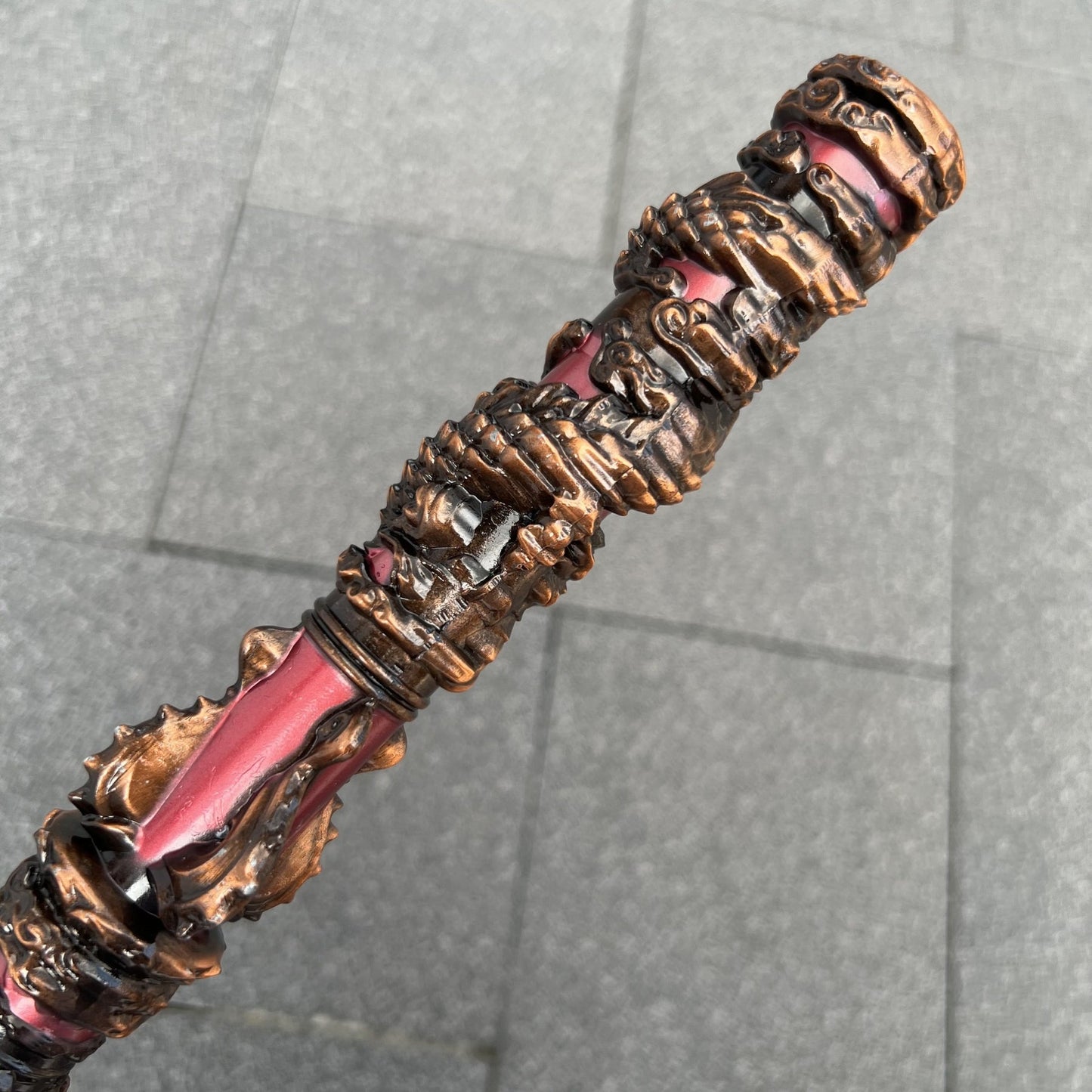 Black MyTh WuKong Zinc Alloy Coiled Dragon Steel Rod - Tophatter Daily Deals