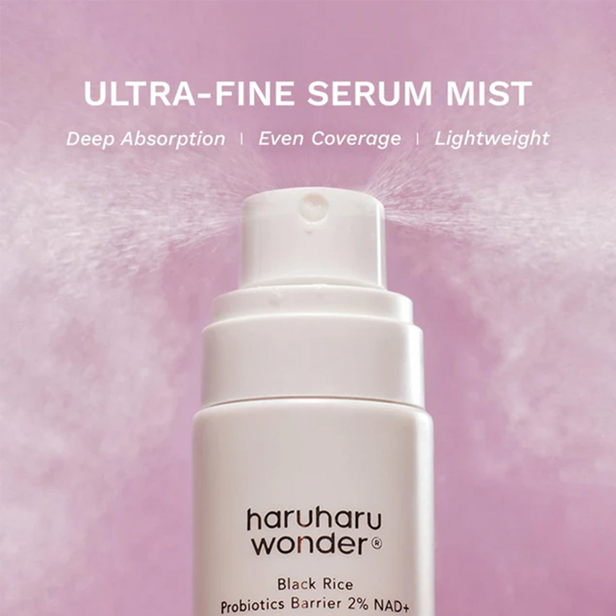 HaruHaru Wonder Black Rice Probiotic Barrier 2% NAD + Serum Mist 80ml Spray - Tophatter Daily Deals