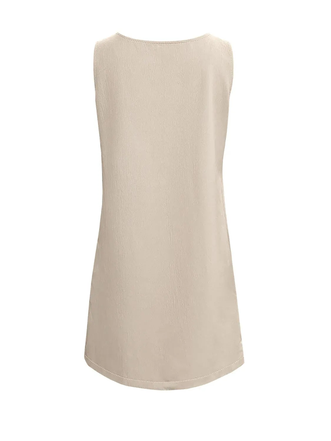 Pocketed Scoop Neck Sleeveless Dress Casual Dresses - Tophatter Daily Deals