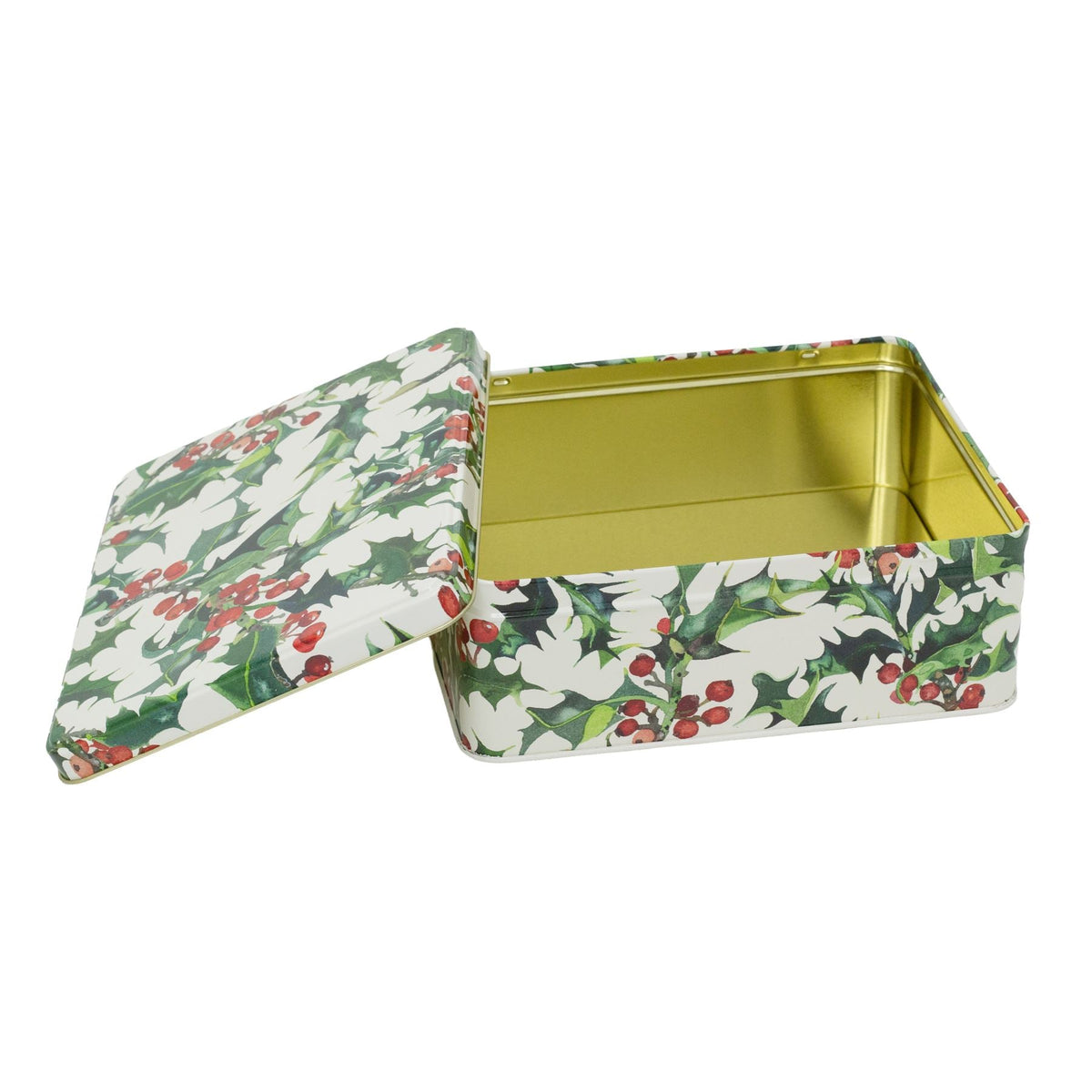 Emma Bridgewater - Holly Rectangular Tin | Christmas Storage & Display Tin Tin - Tophatter Daily Deals