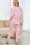 Tie-Dye Long Sleeve Top and Drawstring Joggers Lounge Set Loungewear Sets - Tophatter Daily Deals