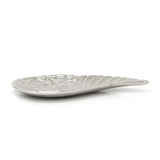 Exquisite Silver Aluminium Angel Wing Display Dish | Feather Trinket Vanity Tray Trinket Dish - Tophatter Daily Deals