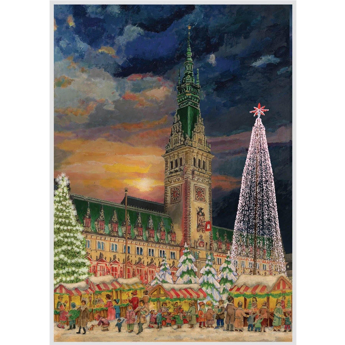Hamburg Christmas Advent Calendar | Traditional Door Picture Advent Calendar Advent Calendar - Tophatter Daily Deals
