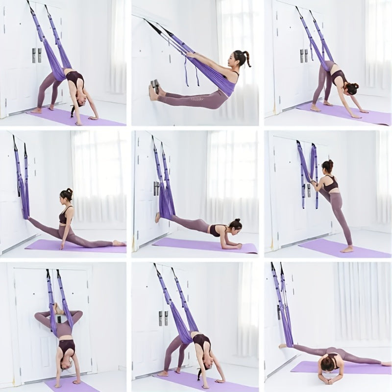 Aerial Yoga Hammock with Adjustable Straps Yoga - Tophatter Daily Deals