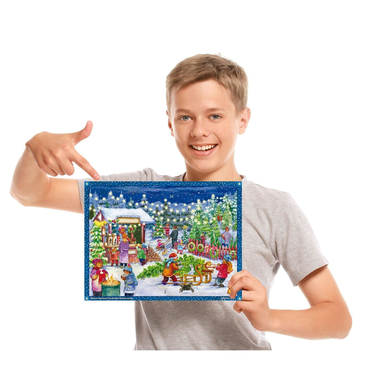 Christmas Tree Market Christmas Advent Calendar Traditional Door Advent Calendar Advent Calendar - Tophatter Daily Deals