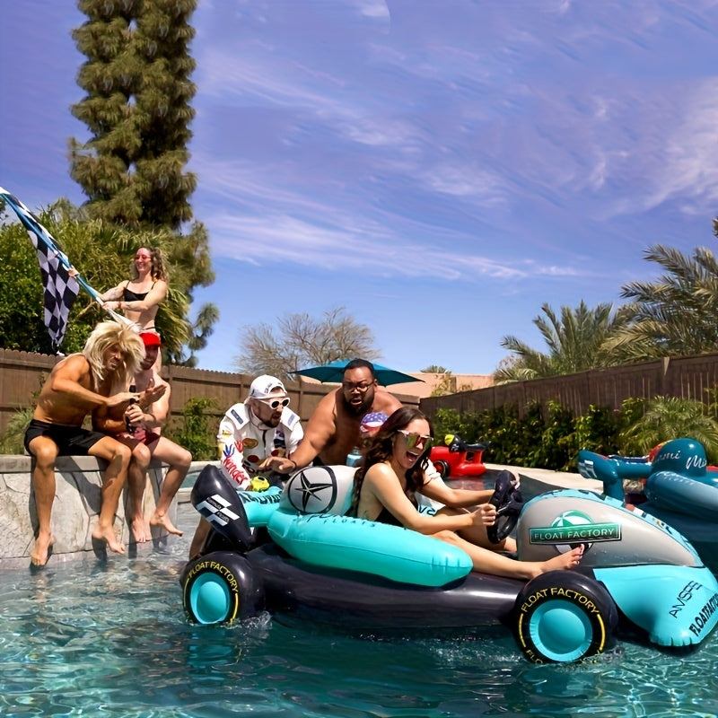 Inflatable F1 Racing Float with Seat Pool Floats & Loungers - Tophatter Daily Deals