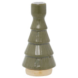 Christmas Tree Candle Holder, 16cm Green Candlestick Holder with Metal Cup Candle Holder - Tophatter Daily Deals