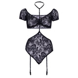 Leg Avenue Lace Bandeau and Teddy Set – 2 Piece Lingerie Set > Clothes > Lingerie Sets - Tophatter Daily Deals