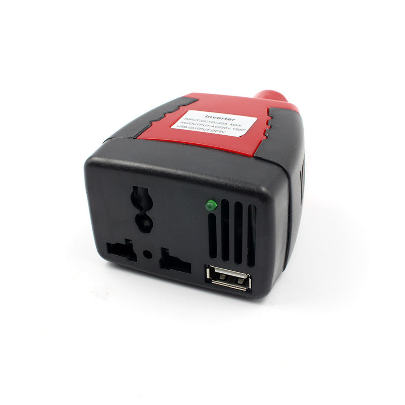 150w car inverter 12v to 220v power converter booster 0 - Tophatter Daily Deals
