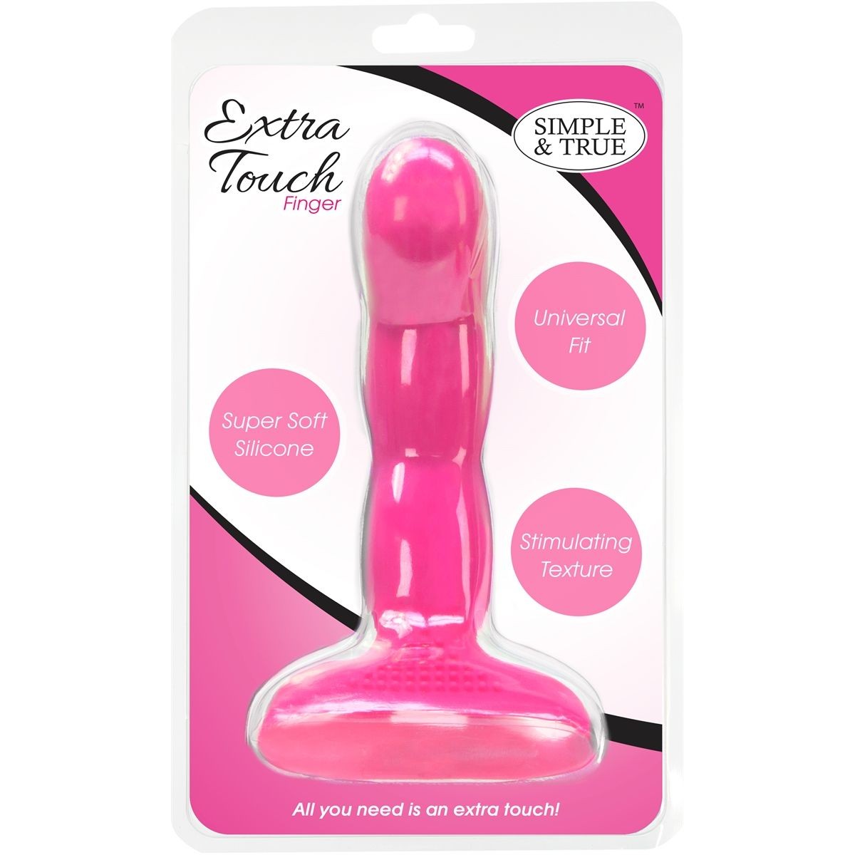 Extra Touch Silicone Finger Sleeve in Pink Finger Sleeves - Tophatter Daily Deals