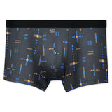 Breathable Printed Summer Thin Plus Size Men's Cotton Antibacterial Boxers Shorts Gray 0 - Tophatter Daily Deals
