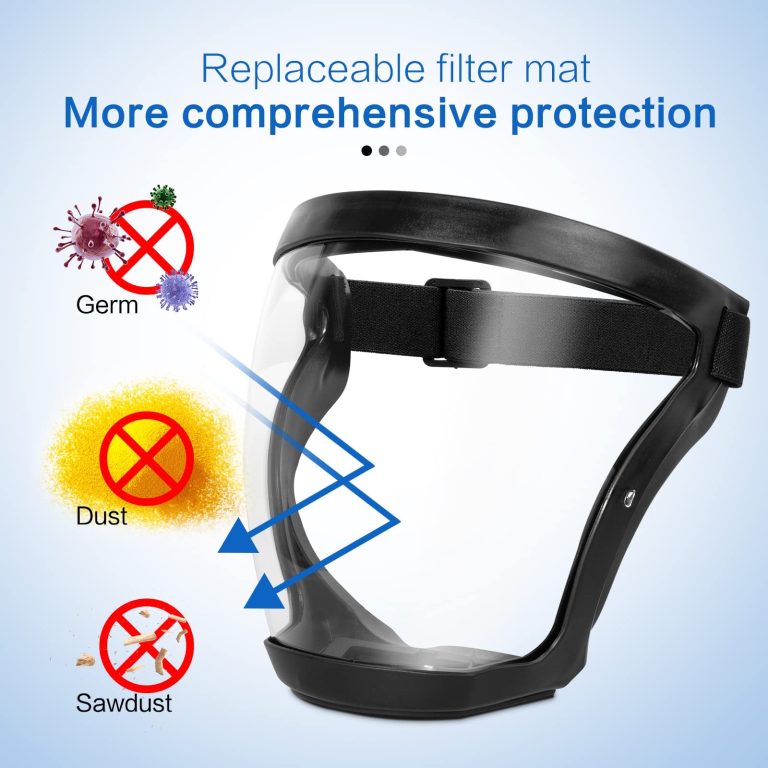 Face Shield Anti Fog Waterproof Protective Visor Silicone - Tophatter Daily Deals