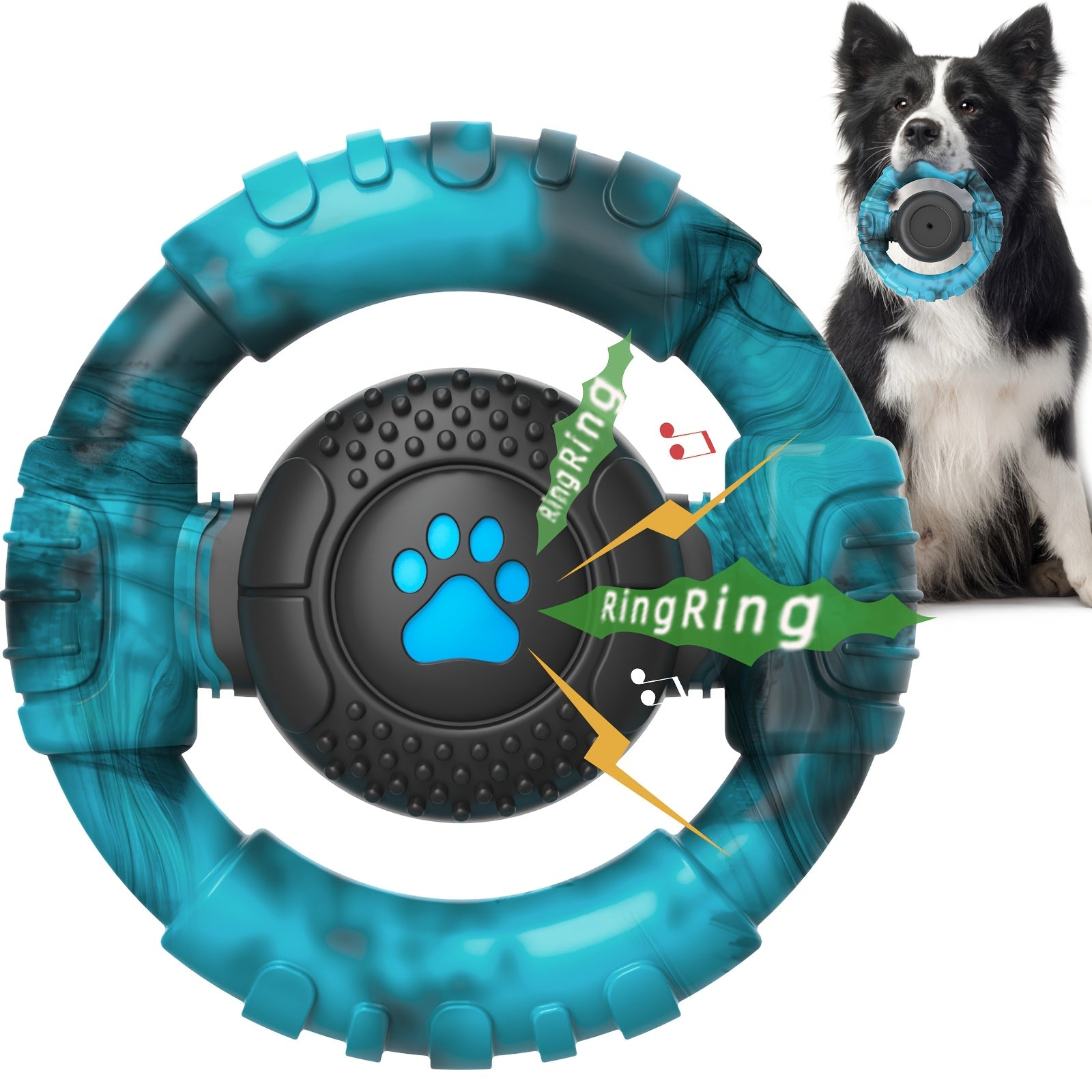 Steering Wheel Dog Chew Toy for Medium Dogs Dog Supplies - Tophatter Daily Deals