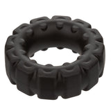 Alpha Liquid Silicone Prolong Tread Ring Black 1 Inch Diameter Stretchy Durable Waterproof > Cock Ring > Single - Tophatter Daily Deals