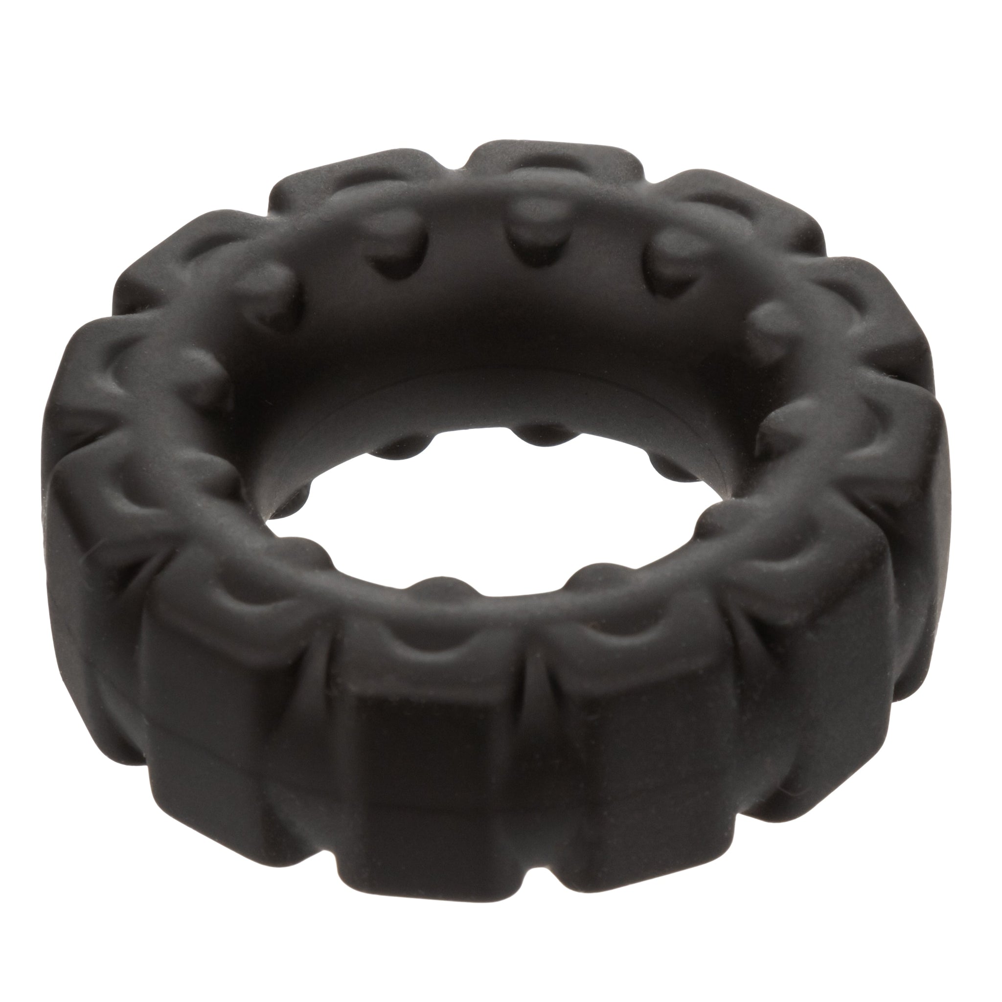 Alpha Liquid Silicone Prolong Tread Ring Black 1 Inch Diameter Stretchy Durable Waterproof > Cock Ring > Single - Tophatter Daily Deals