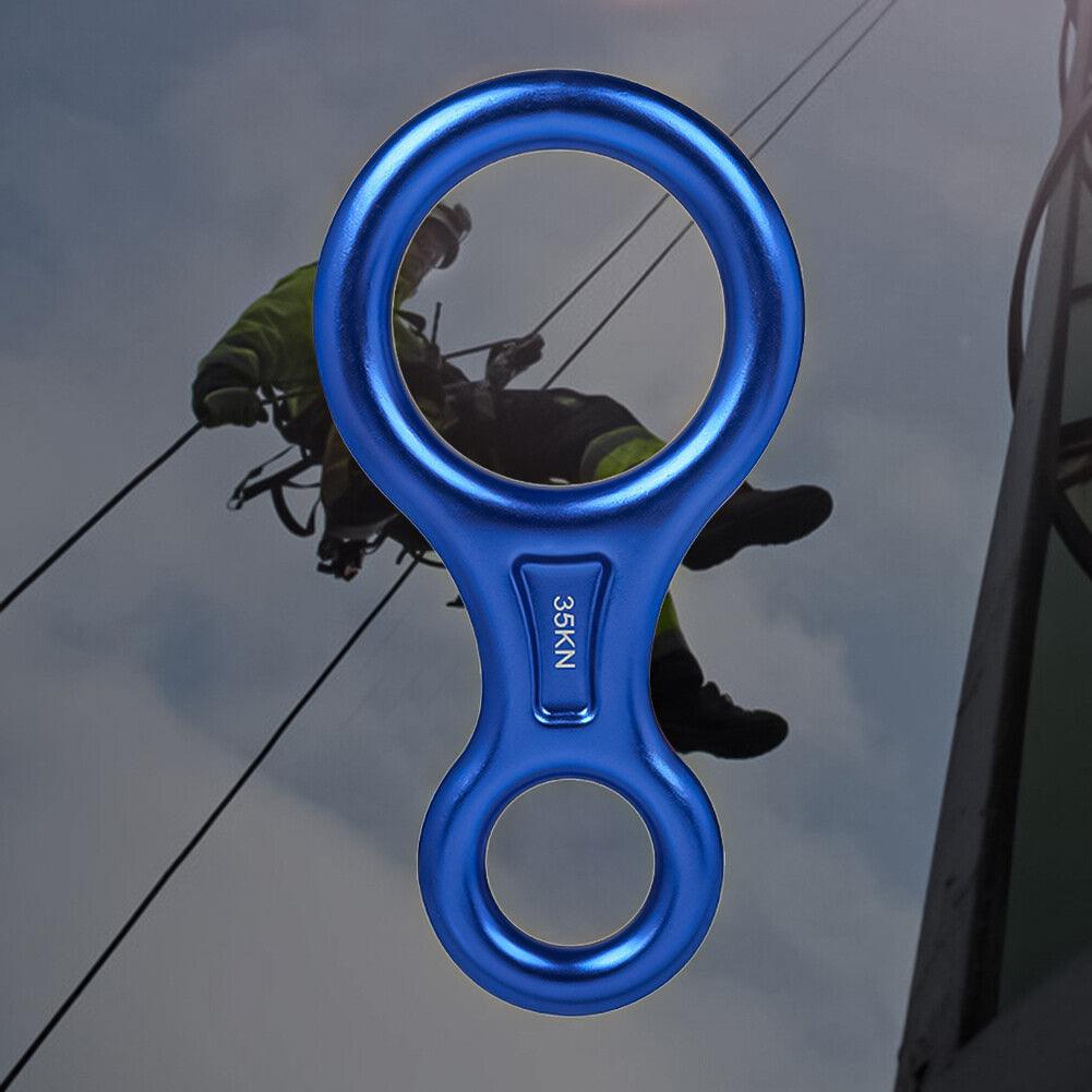 Figure of 8 Descender - Figure 8 Climbing Descender Ring Outdoor Mountaineering Equipment Outdoor Recreation - Tophatter Daily Deals
