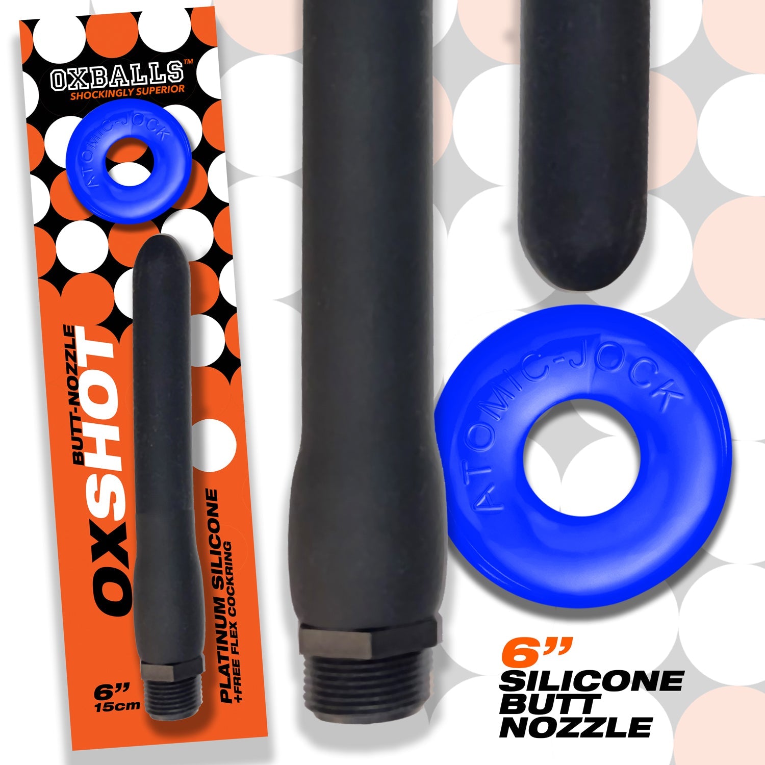 Oxshot Butt Nozzle 6in Shower Hose > Essentials > Douches - Tophatter Daily Deals
