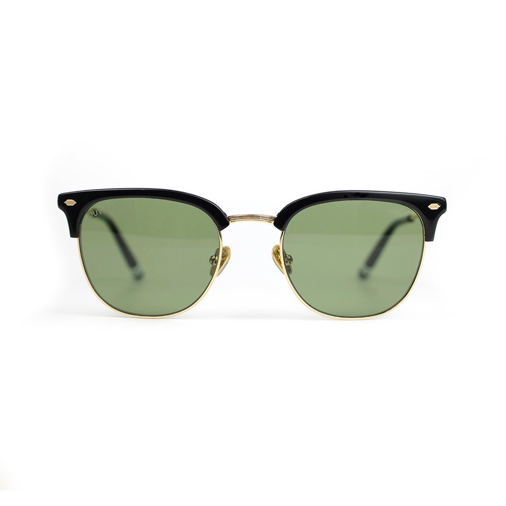Out East Eyewear Culloden Sunglasses Black Olive Lens Sunglasses - Tophatter Daily Deals