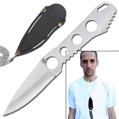6.9 Inches Tactical Necklace Boot Knife - Tophatter's Guns'N'Weapons Store Collectible Weapons - Tophatter Daily Deals