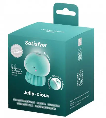 Satisfyer Jelly-Cious – Waterproof Air Pulse and Vibrating Clitoral Stimulator > Sex Toys For Ladies > Air Pulsation - Tophatter Daily Deals