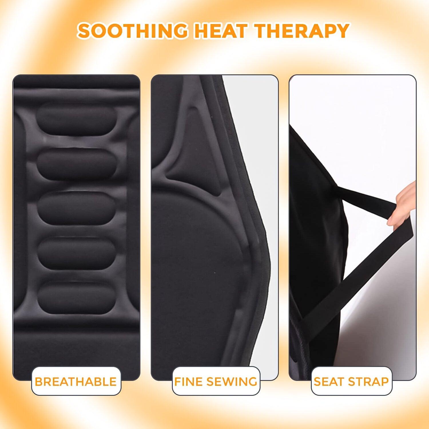 Full Body Massage Mat With Heat - 8 Modes Massage Cushion Full Back Car Chair Seat Pad Mat Neck Heat Massager UK Exercise & Fitness Equipment Manuals - Tophatter Daily Deals
