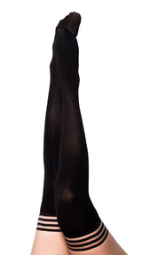 Kixies Danielle Solid Opaque Thigh Highs Size C > Clothes > Hosiery > Stockings - Tophatter Daily Deals