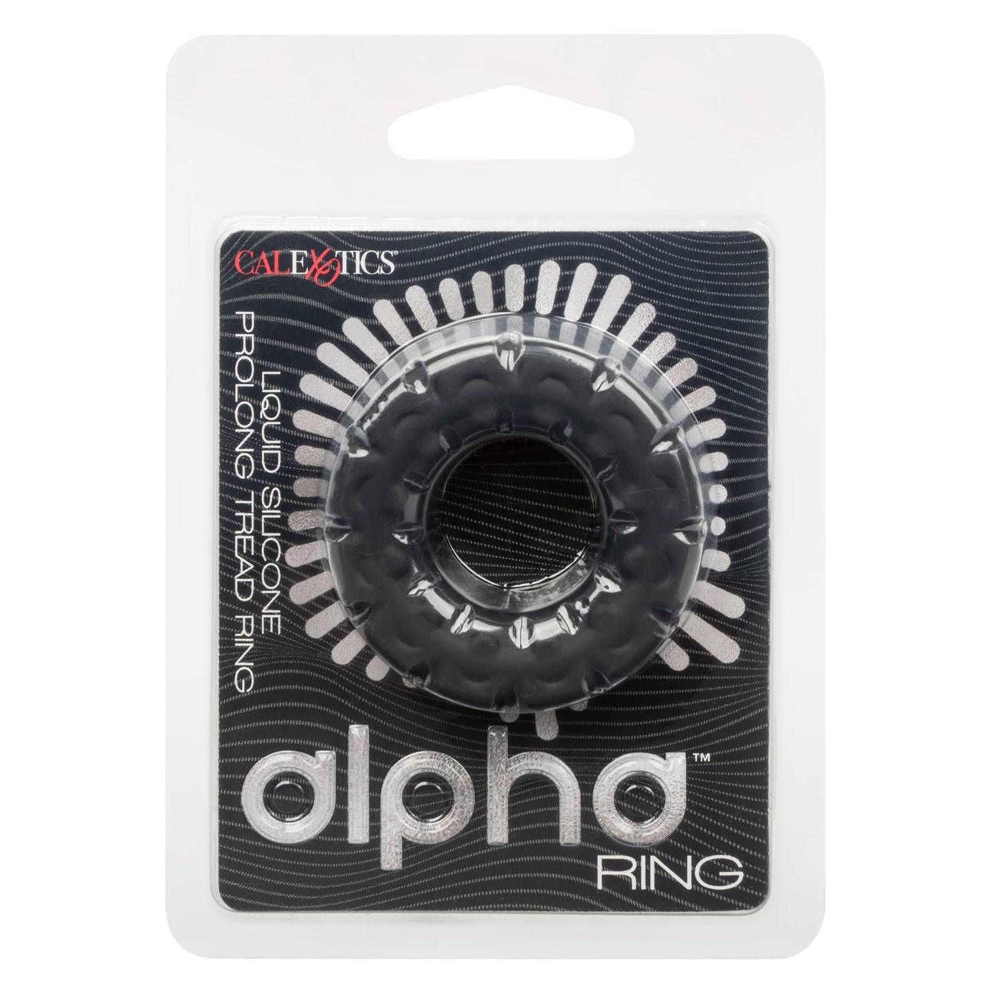 Alpha Liquid Silicone Prolong Tread Ring Black 1 Inch Diameter Stretchy Durable Waterproof > Cock Ring > Single - Tophatter Daily Deals