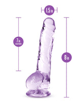 Naturally Yours 8 Inch Crystaline Dildo Amethyst > Dildos > Realistic Dildos - Tophatter Daily Deals