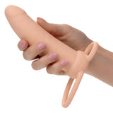 Performance Maxx Thick Dual Penetrator 5 Inch Ivory Liquid Silicone Waterproof Dual Vibrator with Scrotum Ring Rechargeable > Vibrators > Realistic Vibrators - Tophatter Daily Deals