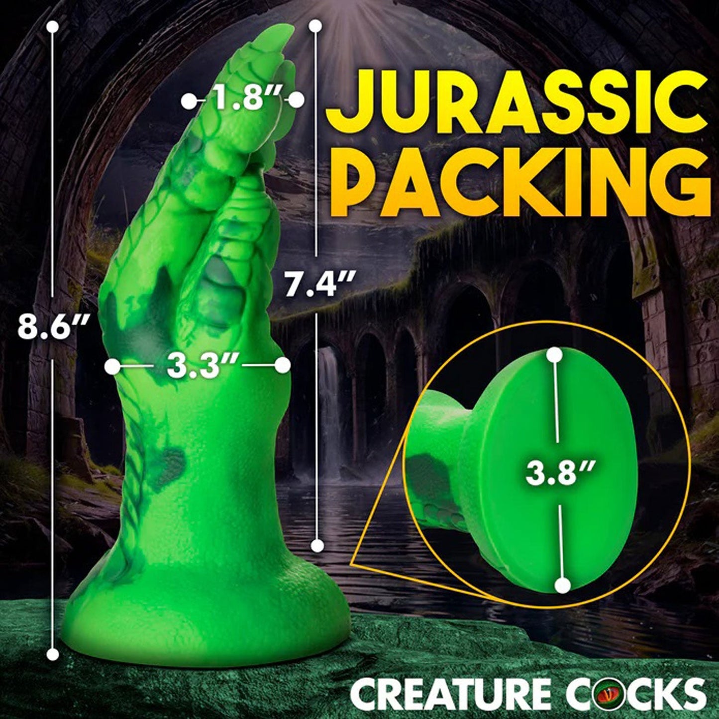 Raptor Claw Fisting Silicone Dildo (Green) – 8.6 Inches Fantasy Silicone Dildo > Dildos > Fantasy - Tophatter Daily Deals