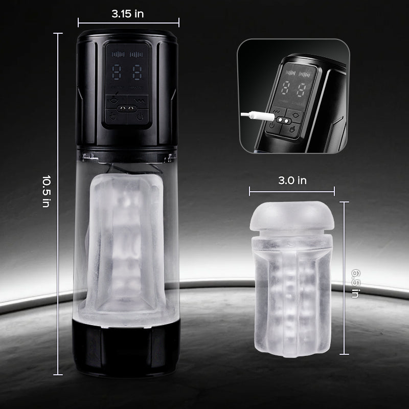 Iron Man - 9 Vibration & Sucking Automatic Blowjob Male Stroker Masturbation Cup - Tophatter Daily Deals